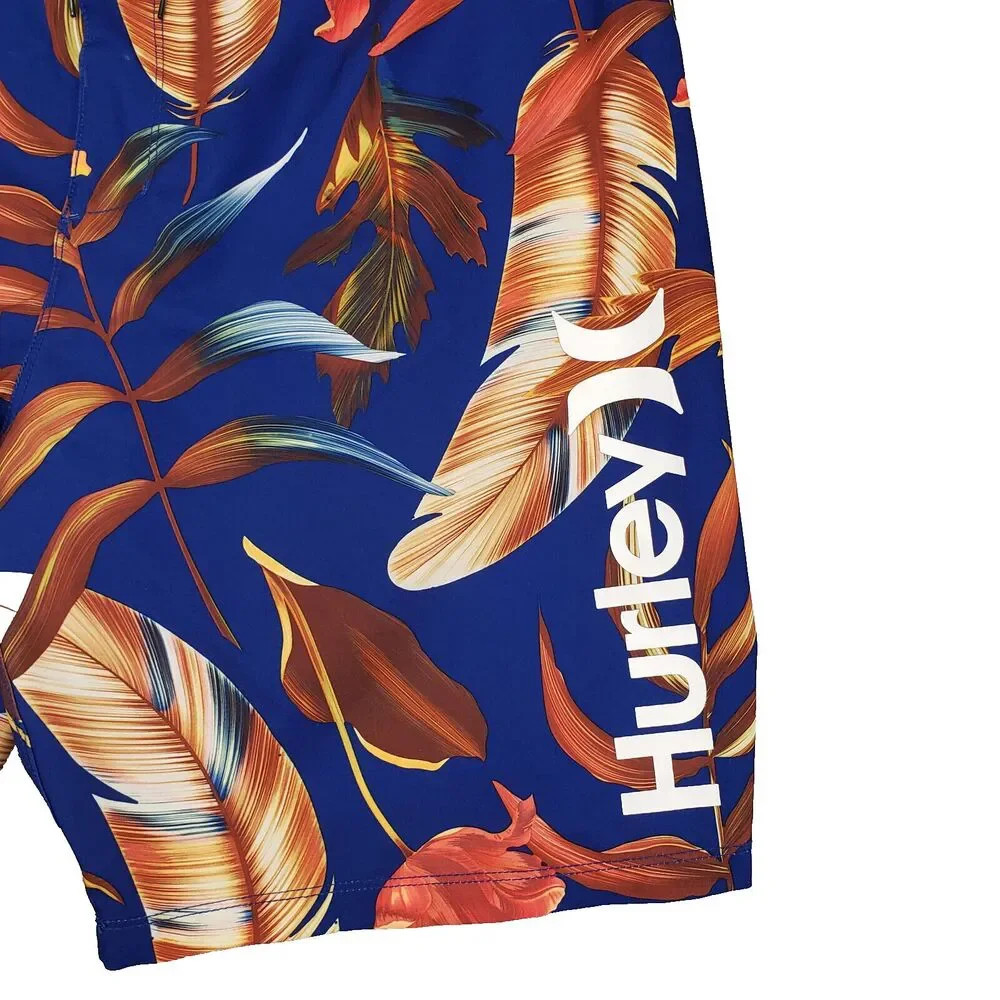 Hurley Hawaiian Board Shorts Mens 34 Fat Cap Swim Surf Beach Pool Skate‎ 00s